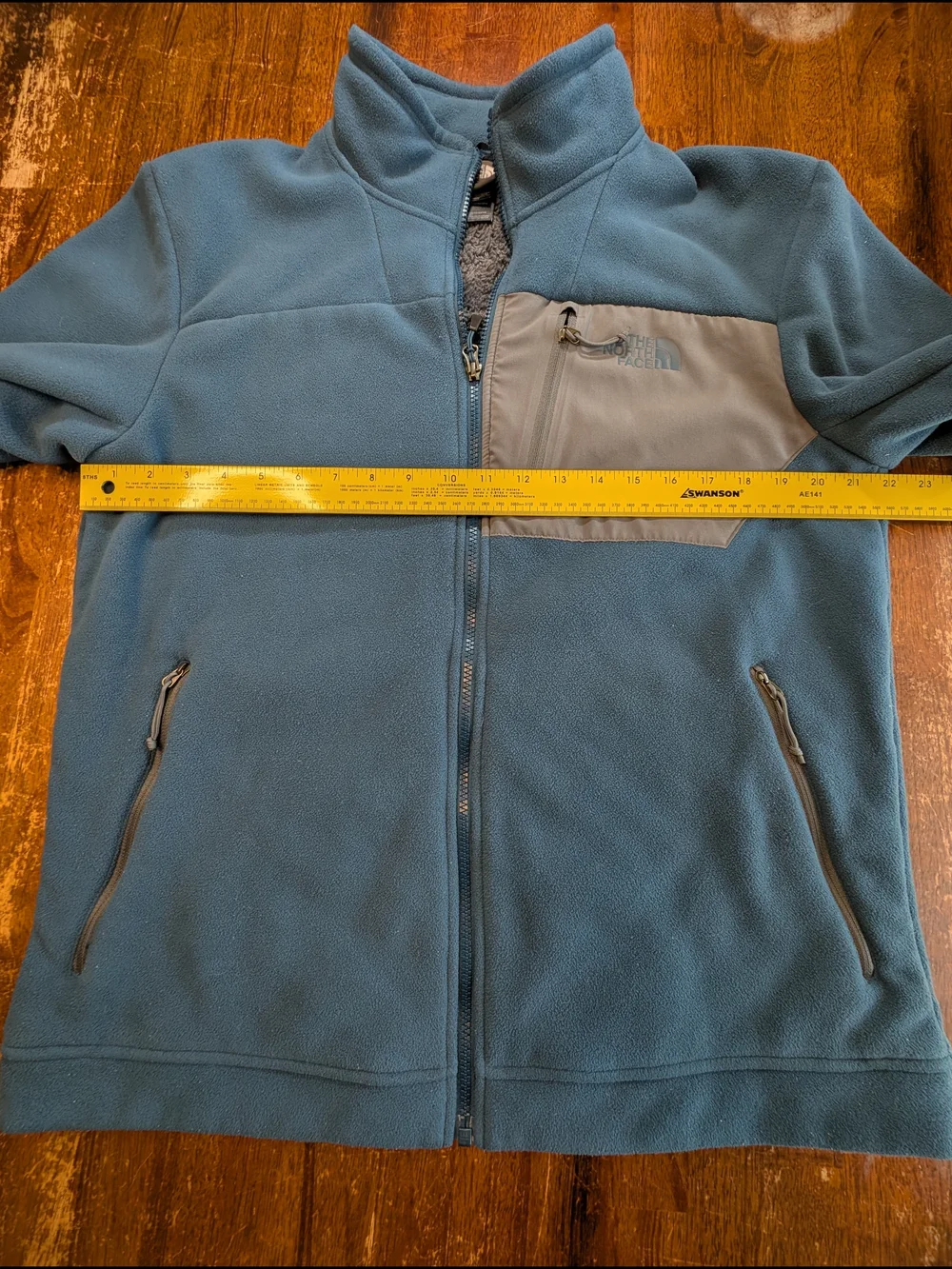 The North Face Fleece Jacket Mens Large Blue Gray Hiking Outdoor Gorpcore Top